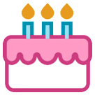 Pastel de cumpleaños Emoji HTC