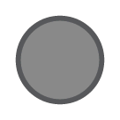 ⚫ Círculo negro Emoji en HTC