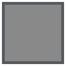 Quadrato grande nero Emoji HTC