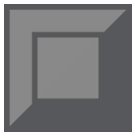 🔲 Schwarz umrandetes weißes Quadrat Emoji auf HTC