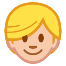 Persona de pelo rubio Emoji HTC
