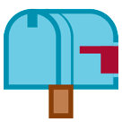 Boîte aux lettres fermée avec son drapeau abaissé Émoji HTC