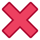 ❌ Marca de cruz Emoji en HTC