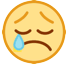 😢 Weinendes Gesicht Emoji auf HTC