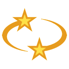 Simbolo della stella con scia circolare Emoji HTC