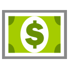 Dollar Banknote Emoji on HTC Phones