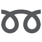 Espiral dupla encaracolada Emoji HTC