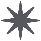 ✴️ Estrela com 8 pontas Emoji nos HTC