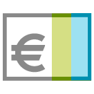 Банкноты евро Эмодзи на телефонах HTC