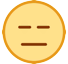 😑 Ausdrucksloses Gesicht Emoji auf HTC