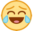 Faccina con lacrime di gioia Emoji HTC