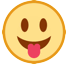 😛 Cara sacando la lengua Emoji en HTC
