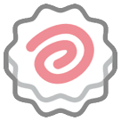 Pastel de peixe com espiral Emoji HTC