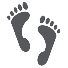 Fußabdrücke Emoji HTC