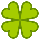 Trébol de cuatro hojas Emoji HTC