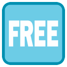 Señal con la palabra “Free” Emoji HTC