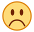 Gesicht mit gerunzelter Stirn Emoji HTC