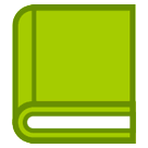 Livro escolar verde Emoji HTC