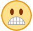 😬 Grimassen schneidendes Gesicht Emoji auf HTC