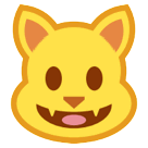Grinning Cat Emoji on HTC Phones