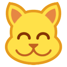 Grinning Cat With Smiling Eyes Emoji on HTC Phones