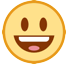 😃 Grinsendes Gesicht mit geöffnetem Mund Emoji auf HTC