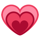 Wachsendes Herz Emoji HTC