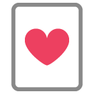 ♥️ Corazon de baraja de cartas Emoji en HTC