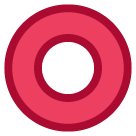 Hollow Red Circle Emoji on HTC Phones