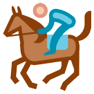 Jockey sur un cheval de course Émoji HTC