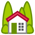 🏡 Casa con giardino Emoji su HTC