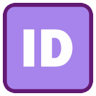 Знак «ID» на английском Эмодзи на телефонах HTC