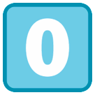 0️⃣ Tecla del número cero Emoji en HTC
