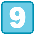 9️⃣ Tecla del número nueve Emoji en HTC