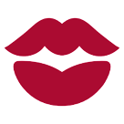💋 Значок поцелуя Эмодзи на телефонах HTC