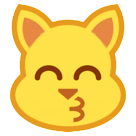 Kissing Cat Emoji on HTC Phones