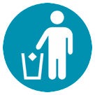 🚮 Simbolo che indica di gettare i rifiuti negli appositi contenitori Emoji su HTC