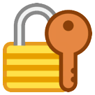 🔐 Candado cerrado y llave Emoji en HTC