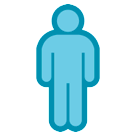 🚹 Simbolo con immagine stilizzata di uomo Emoji su HTC