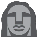 🗿 Estátua da ilha de Páscoa Emoji nos HTC
