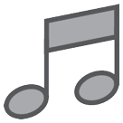 🎵 Musiknote Emoji auf HTC