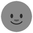 Neumond mit Gesicht Emoji HTC