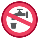Kein Trinkwasser Emoji HTC