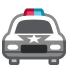 Прибывающий полицейский автомобиль Эмодзи на телефонах HTC