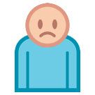 Person mit gerunzelter Stirn Emoji HTC