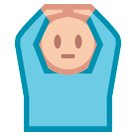 🙆 Persona con le braccia alzate sopra la testa Emoji su HTC