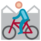 Ciclista de bicicleta de montanha Emoji HTC