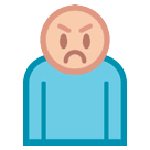 Schmollende Person Emoji HTC
