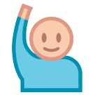 Person Raising Hand Emoji on HTC Phones