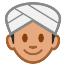 Person mit Turban Emoji HTC